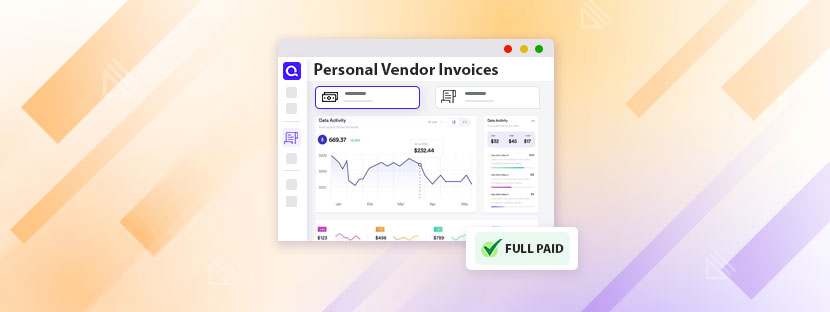 Quicken Business and Personal Vendor Invoices