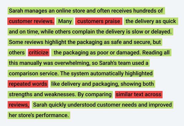 Comparison Services